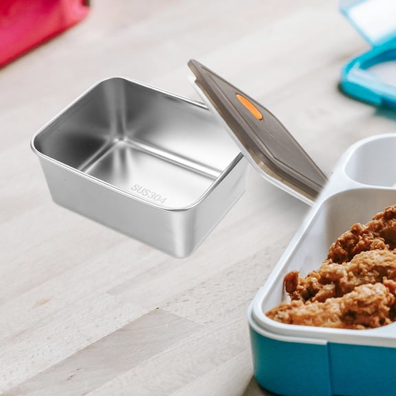 BESTYASH Compact Stainless Steel Food Prep Container Reusable Meal Storage Box for Freshness and Portability