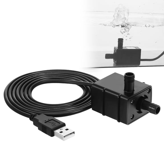 BESTYASH Compact USB Fountain Pump - Quiet Water Pump for Aquarium Fish Tanks and Pet Water Fountains