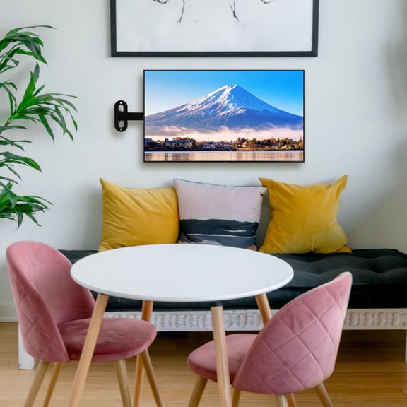 BESTYASH Computer Wall Bracket for TV and Monitor with Swivel and Concealed Cable Design