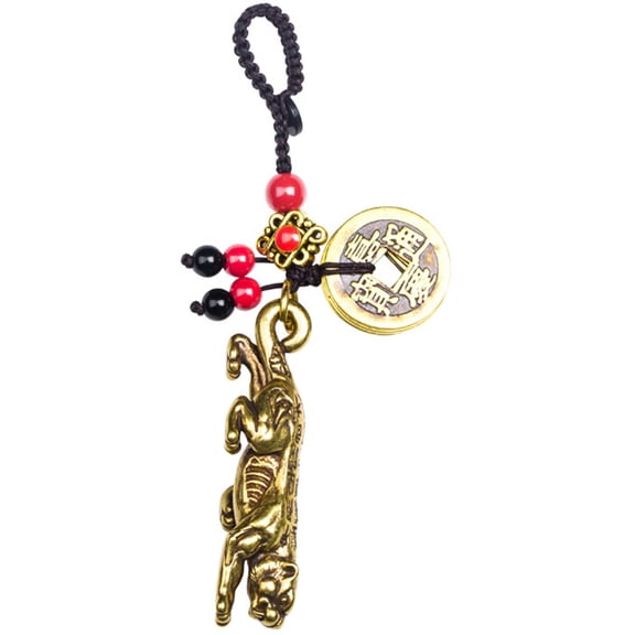 BESTYASH Copper Brown Tiger Decor for Home and Car Ornament Perfect for Spring Festival Tabletop 5.9 Inches