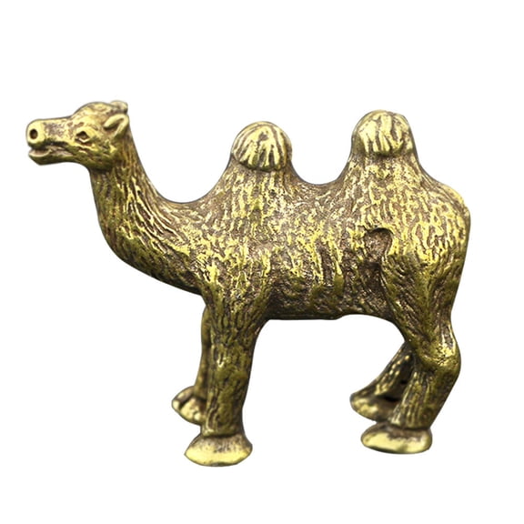 BESTYASH Copper Camel Figurine Retro Home Decor Brass Ornament 1Set