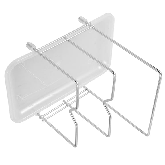 BESTYASH Countertop Pan Lid Holder Stainless Steel Organizing Cutting Boards 1Set