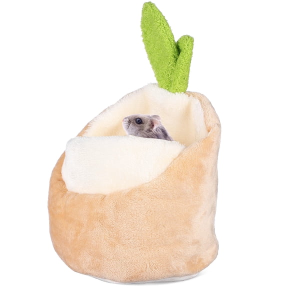 BESTYASH Cozy Hamster Habitat Guinea Pig House Soft Fleece Bedding Pet Hideaway Easy Clean Chinchilla Home