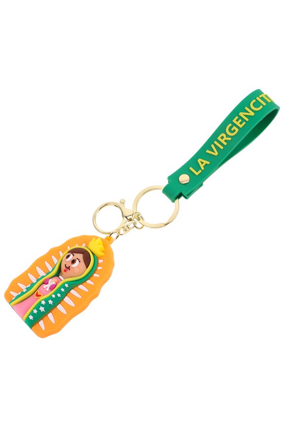 Creative Fashion Keychain Small Russian Doll Shape Multi Color PVC Soft for Home and Office Use