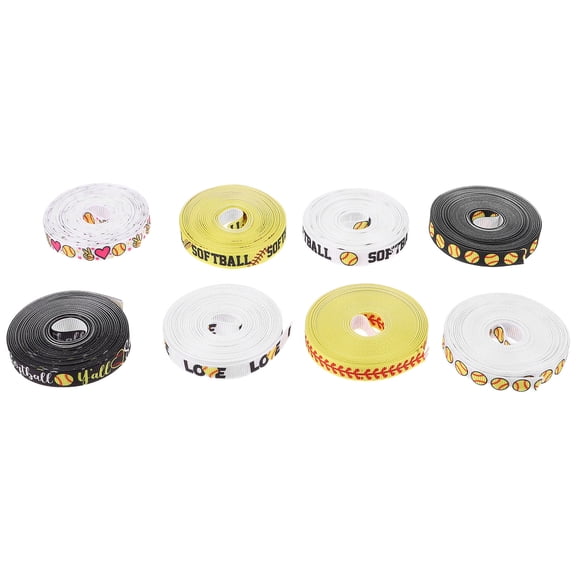 BESTYASH Baseball Sports Grosgrain Ribbon for Party Decorations, Crafting, Wrapping, and Projects