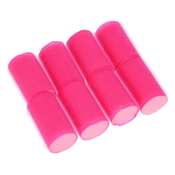 8 Rouleaux Auto-adhésifs éponge Pour Boucles De Cheveux - Rose, Outil De Coiffage Facile Pour Femme
