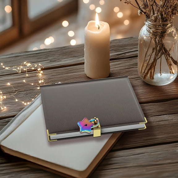 BESTYASH Cute Small Padlock with Key Star Shape Decorative Lock Lightweight Rust Resistant for DIY Use