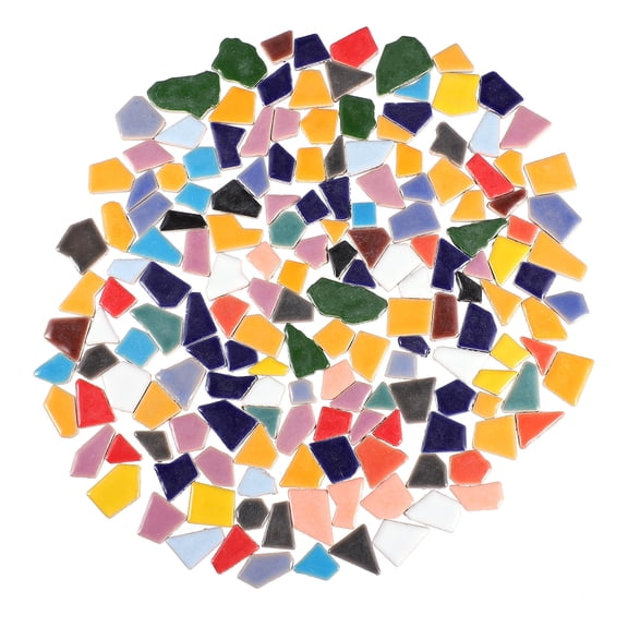 BESTYASH DIY Ceramic Mosaic Tiles Irregular Shape Glazed Small Tiles for Craft Projects