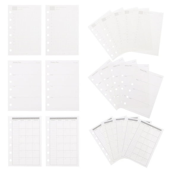 BESTYASH Daily Planner Refill Paper for 6- Binder Notebook, Thick White Loose Leaf Inserts for Organizing Notes