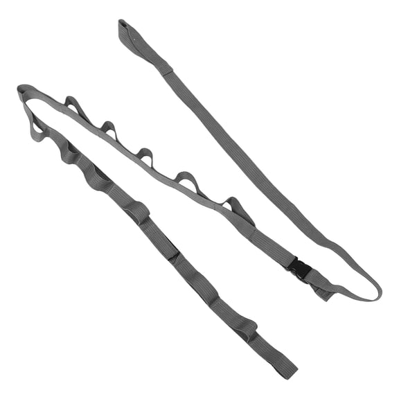BESTYASH Dark Grey Travel Clothes Line with Quick Fastening Straps for Outdoor Camping Use