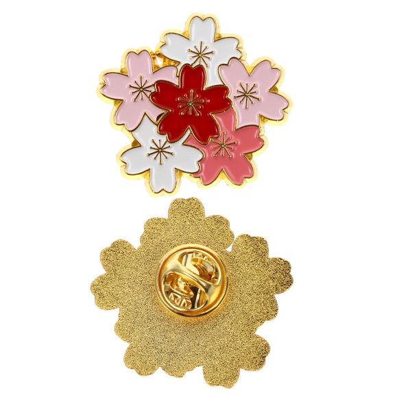 BESTYASH Cherry Blossom Brooch Pin, Alloy Floral Accessory for Clothes, Weddings, Parties, and Special Occasions