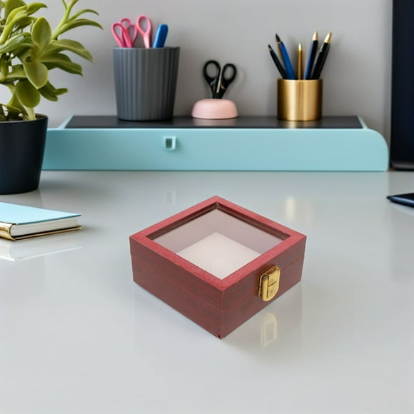 BESTYASH Decorative Collection Display Case Square Shadow Box Frame for Flowers Insects and Keepsakes Coffee