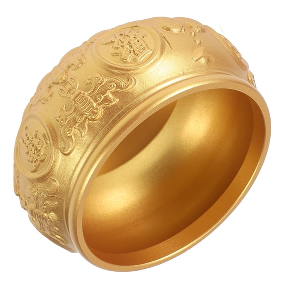 BESTYASH Decorative Copper Offering Bowl with Retro Design for Tabletop and Office Decor