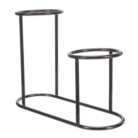BESTYASH Black Metal Crystal Sphere Base Display Stand for Gazing Globe and Decorative Spheres
