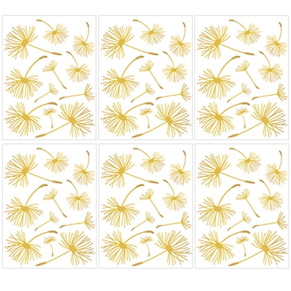 BESTYASH Decorative PVC Dandelion Wall Decals Self Adhesive Peel and Stick Wall Stickers