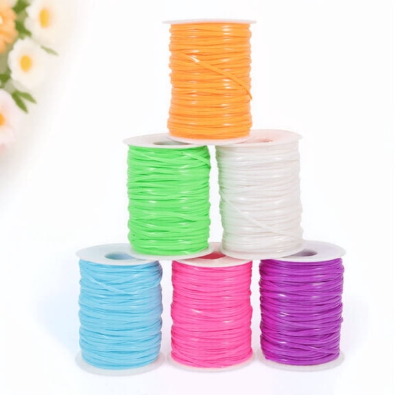 BESTYASH Decorative Weaving String PVC Material Assorted Color for DIY Craft Supplies and Wrapping