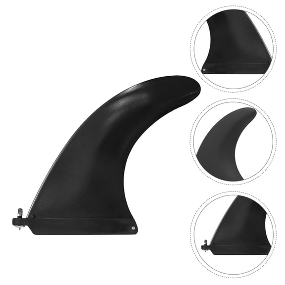 BESTYASH Detachable Black SUP Replacement Fins with Improved Water Grip and Convenient Storage Solution