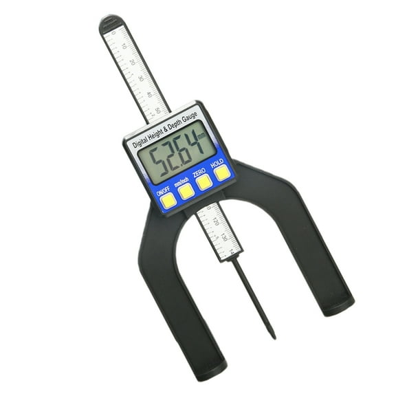 BESTYASH Digital Depth Gauge for Router Table with Magnetic Base and Clear LCD Height Calipers