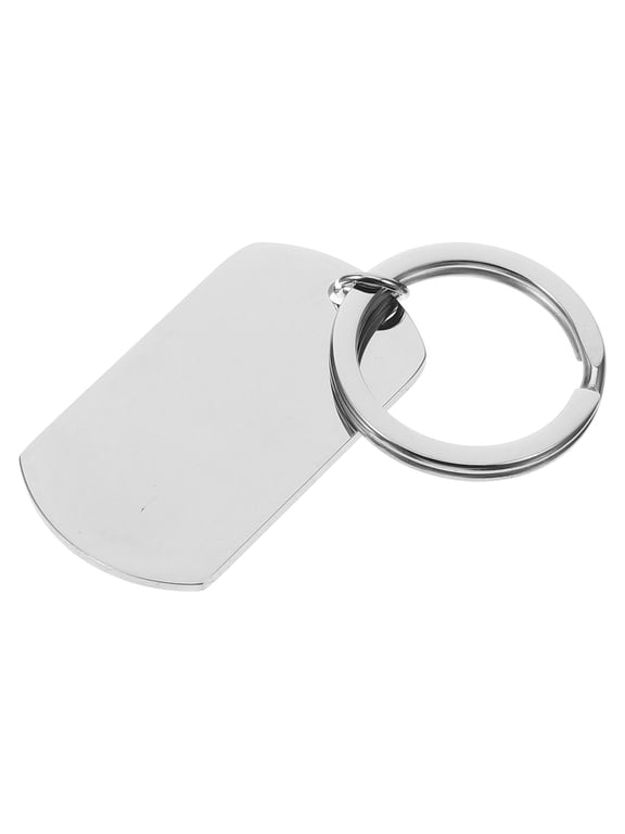 1Pcs Laser Engraving Keychain DIY Blank Keychains Stainless Steel Elegant