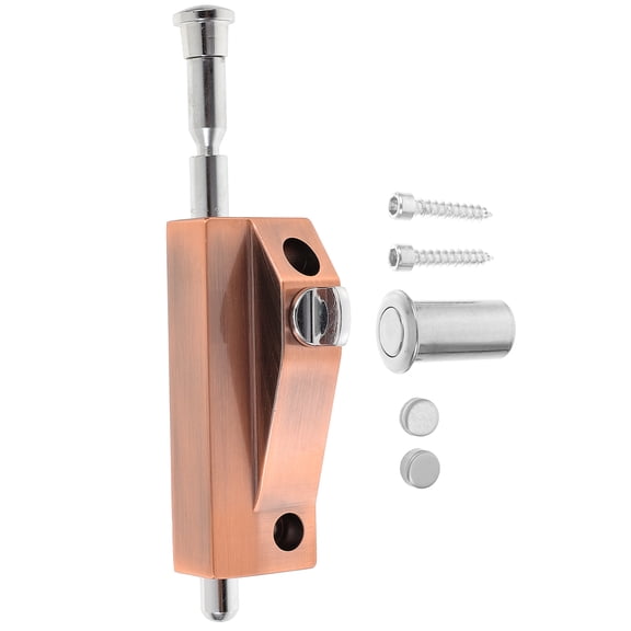 BESTYASH Door Latch Lock with Automatic Rotating Mechanism in Rose Gold Color for Indoor Use 1 Set