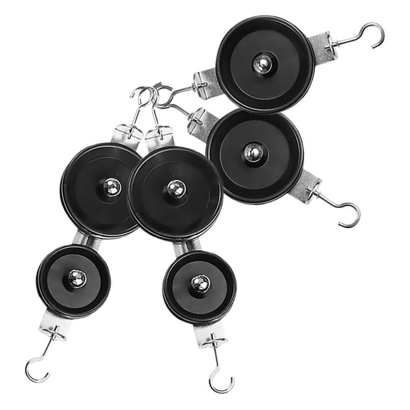 BESTYASH 4-Piece Double Pulley System Set for Fixed and Movable Pulleys, Ideal for Teaching and Learning Physics