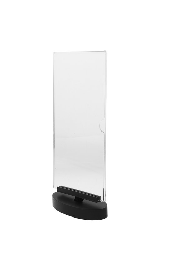 Double Sided Acrylic Rotating Display Stand with Rounded Corners for Retail Counters