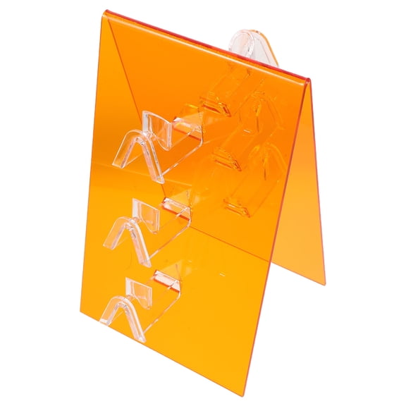 BESTYASH Lightweight Acrylic Sunglass Display Stand Double Sided for Home and Retail Orange