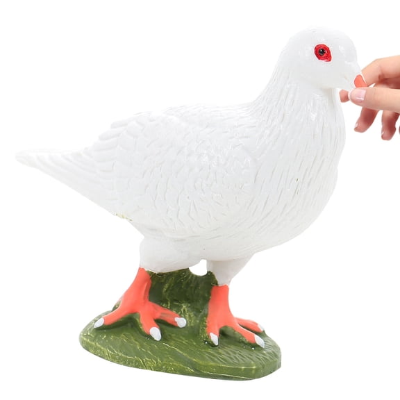 BESTYASH Model Toy Dove Figurine Waterproof White Plastic 1Pack For Outdoor Use
