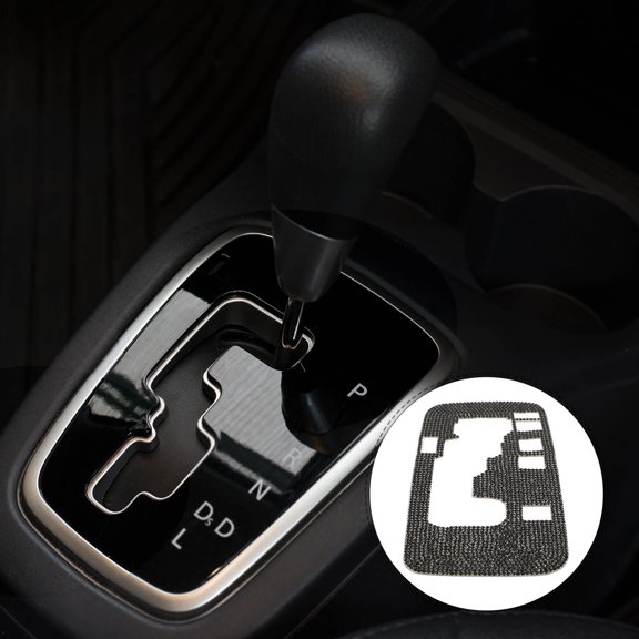BESTYASH Driving Gear Panel Trim Sticker Black Anti Scratch Car Accessories Easy Install Luxury Look