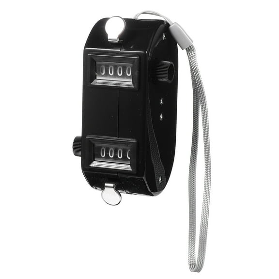 BESTYASH Dual Mechanical Baseball Pitch Counter with Black Compact Handheld Design for Sports Counting