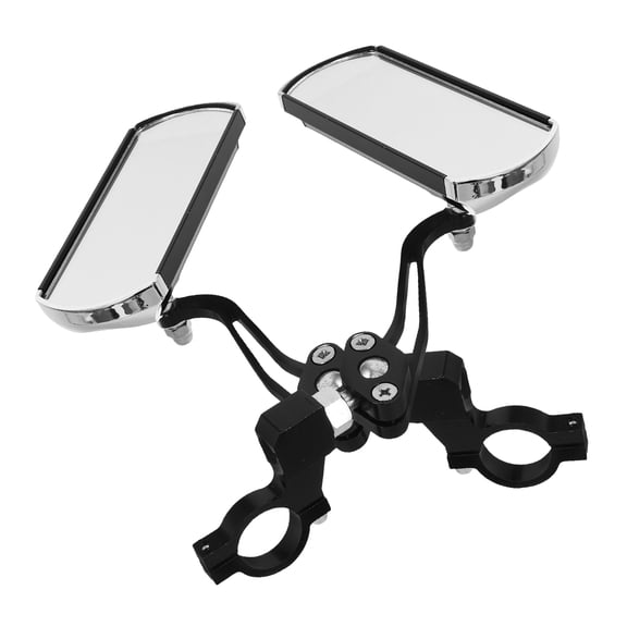 BESTYASH 1 Pair Mountain Bike Side Mirrors Universal Fit Aluminum Alloy 360 Degree Rotatable Rearview Mirror