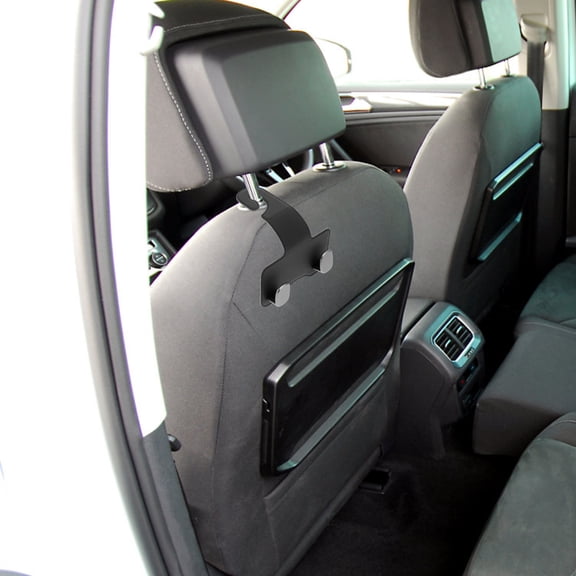 BESTYASH Durable Black Car Headrest Hook for Purses and Bags with Hidden Space Saving Design