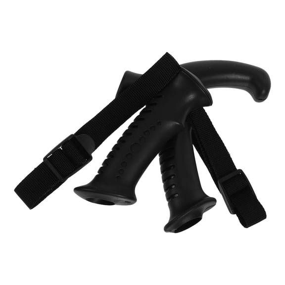 BESTYASH 2Pcs Hiking Pole Handle Replacement Black Plastic Grip for Climbing and Trekking