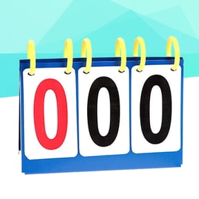 BESTYASH Durable Blue PVC Scoreboard Flipper Clear Numbers for Volleyball Basketball and Table Tennis