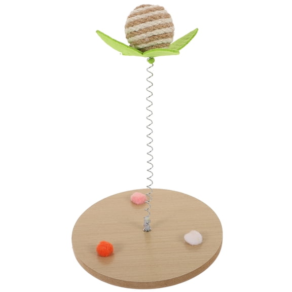 BESTYASH Interactive Cat Toy for Indoor Cats Density Board Wand Shape Self-Playing Entertainment 1Set