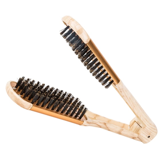BESTYASH Double-Sided Golden Hair Shaping Comb for Home Use, Hair Straightening Styling Tool