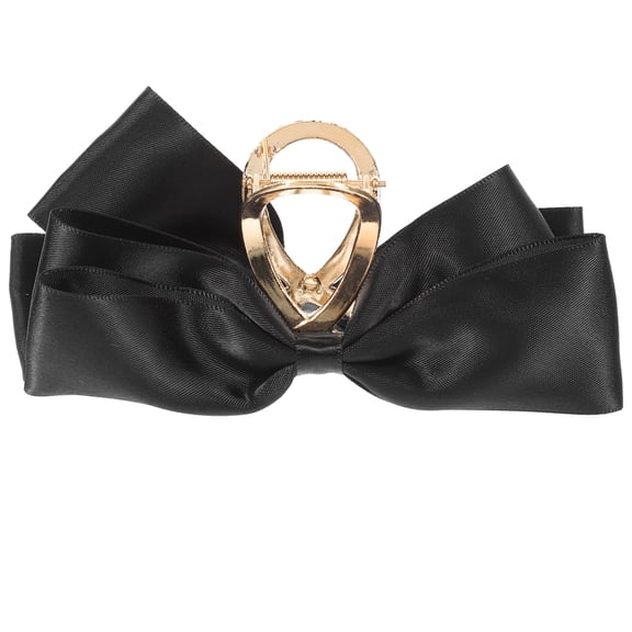 BESTYASH Durable Large Hair Jaw Clip Black Bow Hair Claw for Versatile Hairstyling