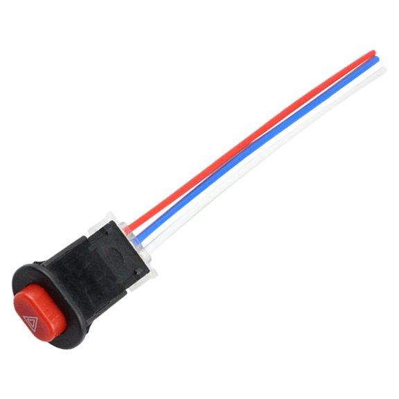 BESTYASH Durable Motorcycle Emergency Double Flash Switch Button with Metal and ABS Materials