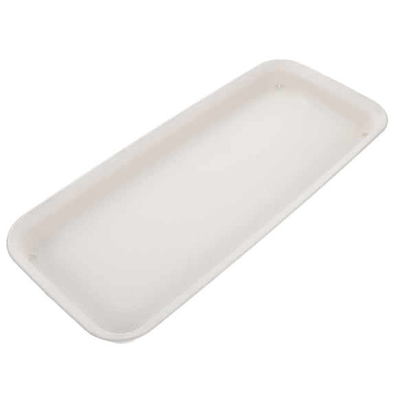 BESTYASH Durable Plastic Planter Tray White Rectangular Water Catcher for Home Plant Accessories