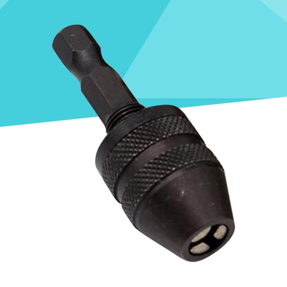 BESTYASH Durable Plated Silver Aluminum Keyless Drill Chuck Compatible with Sds and Impact Drivers