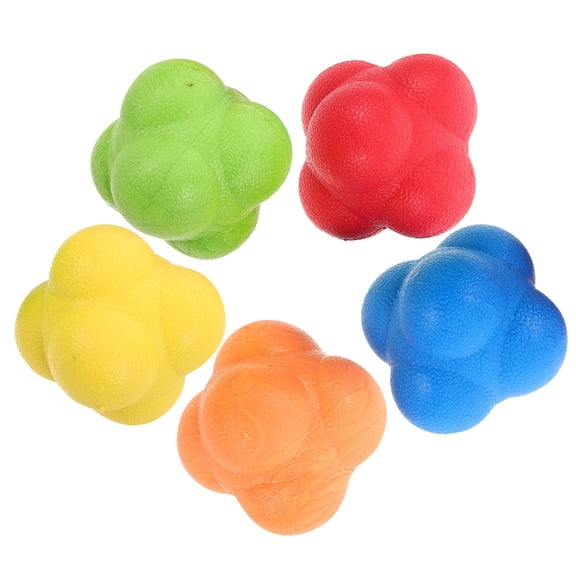 BESTYASH Agility Training Balls Enhance Reflex Speed for Indoor Outdoor Use 5PCS TPR