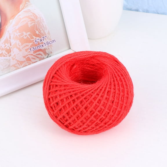 BESTYASH Red Jute Rope for Crafts and Scrapbooking, and Versatile Quality Material for Projects