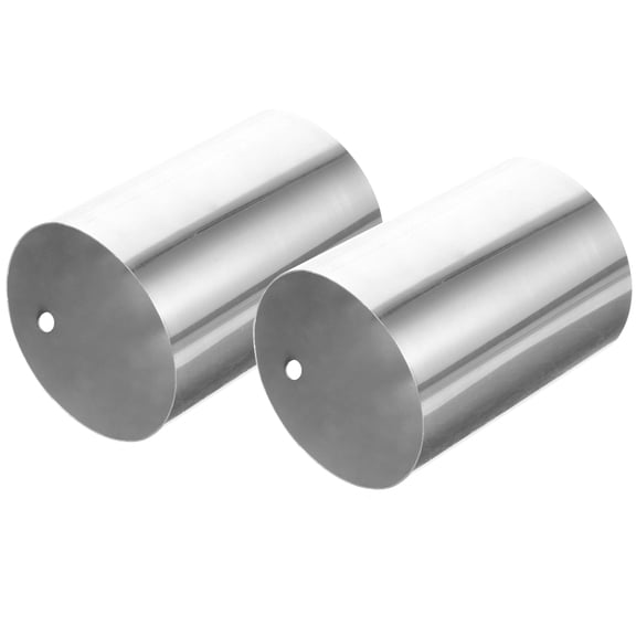 BESTYASH Durable Stainless Steel Handrail Connector for Home Easy to Install Silver Finish 2pcs
