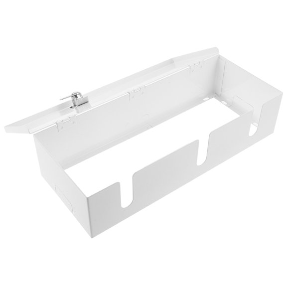 BESTYASH Durable White Lockable Electrical Outlet Box with Weatherproof and Dustproof Cover