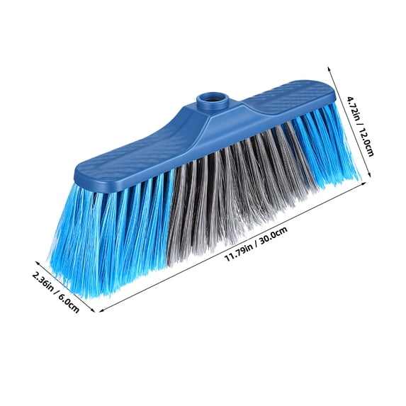 BESTYASH Dark Plastic Broom with Soft Bristles for Easy Replacement, Ideal for Indoor and Outdoor Cleaning