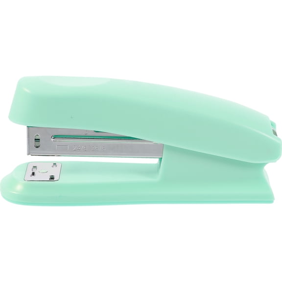 BESTYASH Small Green Office Stapler Portable Handheld Paper Binding Tool for Desk