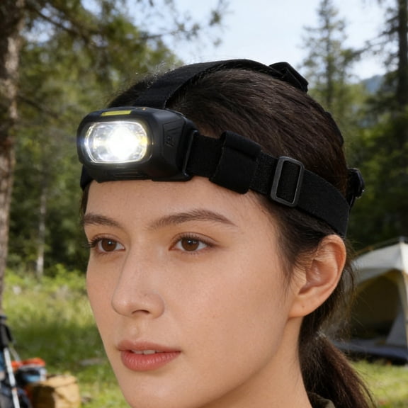 BESTYASH Elastic Headlamp Band Replacement with Adjustable Holder for Secure Handsfree Use