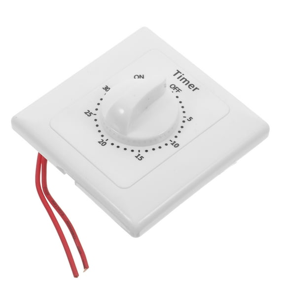 BESTYASH Electrical Countdown Timer Switch for Indoor Outlets Fans Lights Programmable White
