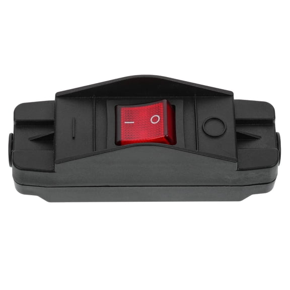 BESTYASH Electrical Inline on Off Rocker Switch with Cable Clip for Floor Lamp and Small Appliances