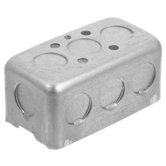 BESTYASH Electrical Boxes for Outlets Electrical Outlet Box Silver Galvanized Steel Weatherproof 1Set